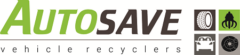 Green and grey logo with images related to cars in four sqaures next to it